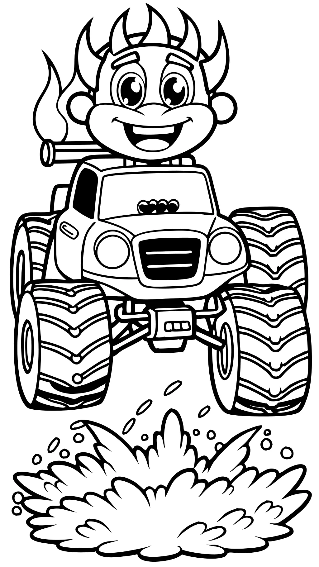 blaze coloring pages printable